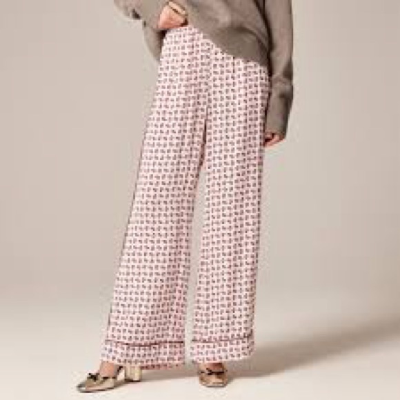 J. Crew - 2025 Cosmo cuffed pant in paisley print - Pink XS - CQ269 - NWT in Bag - Picture 6 of 7